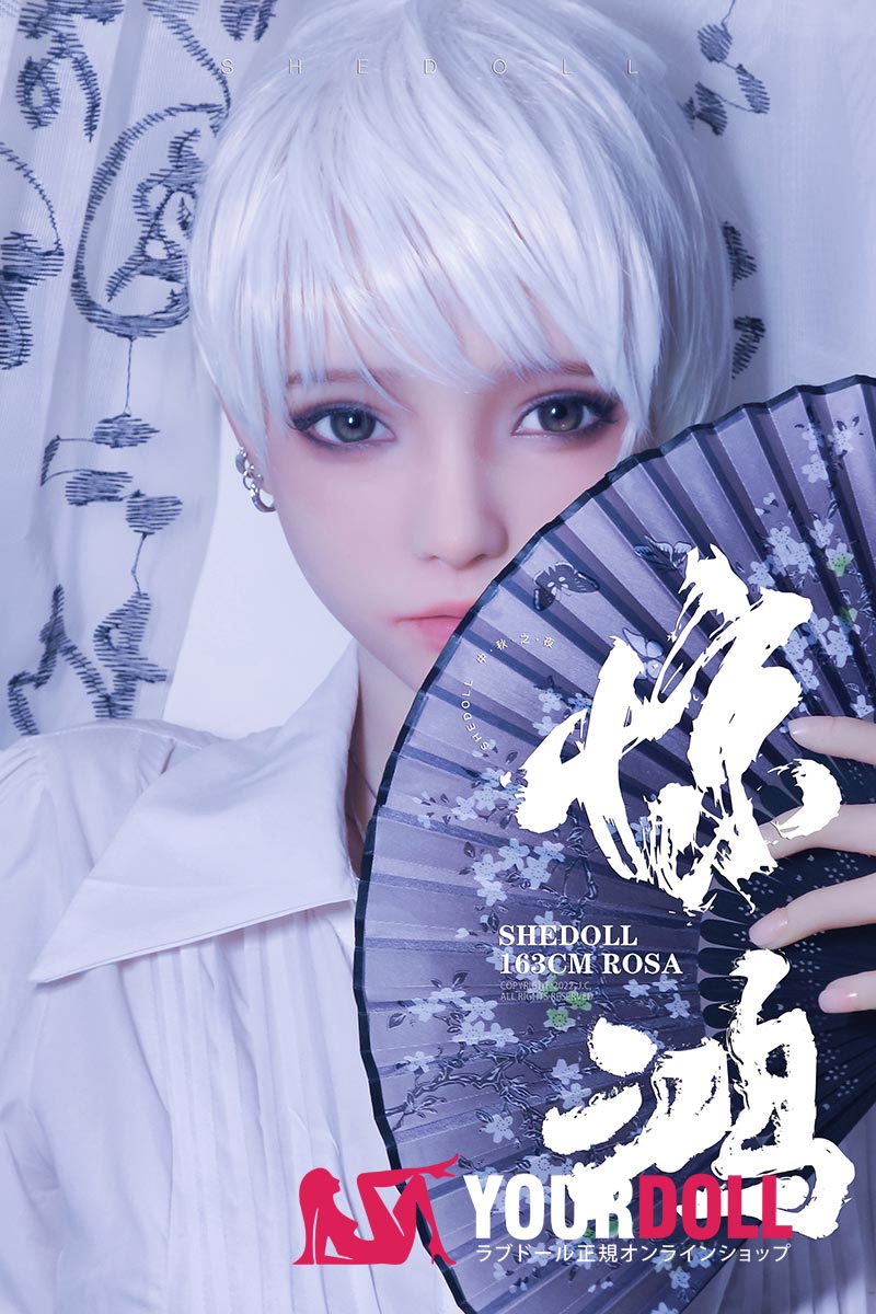 Shedoll Rose(蔷薇) 165cm Fカップ シリコンヘッド+TPEボディ 顎機能追加可 カッコイイ 凛々 リアルドール - 画像 (1)