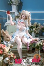 Shedoll Nanxi(南溪) 150cm Bカップ シリコンヘッド+TPEボディ アリス コスプレ系 甘い Eat me ラブドール - 画像 (10)