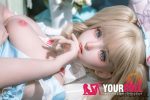 Shedoll Nanxi(南溪) 150cm Bカップ シリコンヘッド+TPEボディ アリス コスプレ系 甘い Eat me ラブドール - 画像 (16)