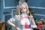 Shedoll Nanxi(南溪) 150cm Bカップ シリコンヘッド+TPEボディ アリス コスプレ系 甘い Eat me ラブドール - 画像 (19)