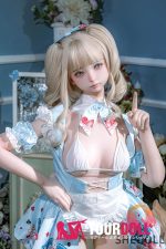 Shedoll Nanxi(南溪) 150cm Bカップ シリコンヘッド+TPEボディ アリス コスプレ系 甘い Eat me ラブドール - 画像 (6)