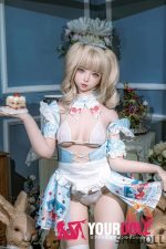 Shedoll Nanxi(南溪) 150cm Bカップ シリコンヘッド+TPEボディ アリス コスプレ系 甘い Eat me ラブドール - 画像 (7)