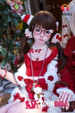 Shedoll Beizhi(北栀) 148cm Dカップ フルシリコン カスタム瞳 サンタガール 癒し 愛嬌 ラブドール - 画像 (4)