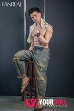 Fanreal Henry 173cm 37kg Fair肌 フルシリコン 顎機能追加可 細マッチョ 熟男 アナル選択可 男性ラブドール - 画像 (21)