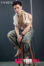 Fanreal Henry 173cm 37kg Fair肌 フルシリコン 顎機能追加可 細マッチョ 熟男 アナル選択可 男性ラブドール - 画像 (19)
