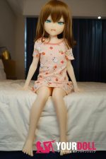 IROKEBIJIN Anna 110cm-slim Aカップ S-TPE製 ボディ選択可  White肌 生意気 小娘 寸胴 ラブドール - 画像 (7)