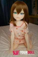 IROKEBIJIN Anna 110cm-slim Aカップ S-TPE製 ボディ選択可  White肌 生意気 小娘 寸胴 ラブドール - 画像 (3)