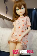 IROKEBIJIN Anna 110cm-slim Aカップ S-TPE製 ボディ選択可  White肌 生意気 小娘 寸胴 ラブドール - 画像 (5)