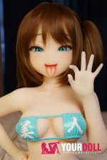 IROKEBIJIN Aisa 120cm-medium Dカップ S-TPE製 ボディ選択可  White肌 メスガキ 舌だし エロ ラブドール