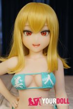 IROKEBIJIN Abby-Y 120cm-medium Dカップ S-TPE製 ボディ選択可  White肌 八重歯 可愛い ラブドール
