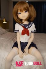 IROKEBIJIN Aisa 110cm-slim Aカップ シリコンヘッド+S-TPEボディ White肌 ちっぱい メスガキ アニメドール - 画像 (5)
