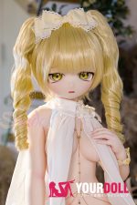 WM Dolls 露可 140cm Cカップ #Y011 ビニール製ヘッド+シリコン製ボディ ノーマル肌 縦ロール お嬢ちゃん アニメドール 最新 - 画像 (2)