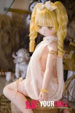 WM Dolls 露可 140cm Cカップ #Y011 ビニール製ヘッド+シリコン製ボディ ノーマル肌 縦ロール お嬢ちゃん アニメドール 最新 - 画像 (7)