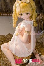 WM Dolls 露可 140cm Cカップ #Y011 ビニール製ヘッド+シリコン製ボディ ノーマル肌 縦ロール お嬢ちゃん アニメドール 最新 - 画像 (4)