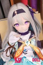 MOZU 蛍ちゃん 85cm 小胸 6kg 画像通りの仕様 ビニールヘッド+TPEボディ照れ顔 戦闘服 アニメドール - 画像 (2)