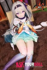 MOZU 蛍ちゃん 85cm 小胸 6kg 画像通りの仕様 ビニールヘッド+TPEボディ照れ顔 戦闘服 アニメドール - 画像 (4)
