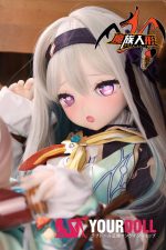 MOZU 蛍ちゃん 85cm 小胸 6kg 画像通りの仕様 ビニールヘッド+TPEボディアヘ顔 戦闘服 アニメドール