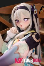 MOZU 蛍ちゃん 85cm 小胸 6kg 画像通りの仕様 ビニールヘッド+TPEボディアヘ顔 戦闘服 アニメドール - 画像 (2)