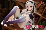 MOZU 蛍ちゃん 85cm 小胸 6kg 画像通りの仕様 ビニールヘッド+TPEボディアヘ顔 戦闘服 アニメドール - 画像 (4)