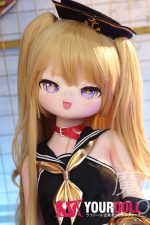 MOZU Betti 小胸 141cm 23kg 画像通りの仕様付き ビニール製のヘッド+TPEボディ 猫口 目が星 アニメドール