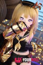 MOZU Betti 小胸 141cm 23kg 画像通りの仕様付き ビニール製のヘッド+TPEボディ 猫口 目が星 アニメドール - 画像 (3)