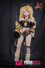 MOZU Betti 小胸 141cm 23kg 画像通りの仕様付き ビニール製のヘッド+TPEボディ 猫口 目が星 アニメドール - 画像 (12)