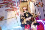 MOZU Betti 小胸 141cm 23kg 画像通りの仕様付き ビニール製のヘッド+TPEボディ 猫口 目が星 アニメドール - 画像 (14)