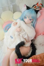 MOZU 薄荷 121cm 大胸 15kg 画像と同じ仕様 ビニールヘッド+TPEボディ 猫娘 萌え袖 癒し系 アニメドール 最新 - 画像 (10)