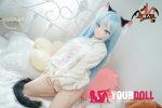 MOZU 薄荷 121cm 大胸 15kg 画像と同じ仕様 ビニールヘッド+TPEボディ 猫娘 萌え袖 癒し系 アニメドール 最新 - 画像 (17)