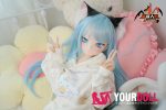 MOZU 薄荷 121cm 大胸 15kg 画像と同じ仕様 ビニールヘッド+TPEボディ 猫娘 萌え袖 癒し系 アニメドール 最新 - 画像 (13)