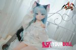 MOZU 薄荷 121cm 大胸 15kg 画像と同じ仕様 ビニールヘッド+TPEボディ 猫娘 萌え袖 癒し系 アニメドール 最新 - 画像 (15)