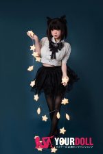 Fudoll 環奈 #J008 148cm Dカップ シリコンヘッド+TPEボディ 顎機能追加可 黒猫ちゃん 愛嬌 激萌え ラブドール - 画像 (27)