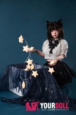 Fudoll 環奈 #J008 148cm Dカップ シリコンヘッド+TPEボディ 顎機能追加可 黒猫ちゃん 愛嬌 激萌え ラブドール - 画像 (24)