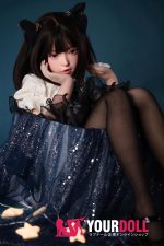 Fudoll 環奈 #J008 148cm Dカップ シリコンヘッド+TPEボディ 顎機能追加可 黒猫ちゃん 愛嬌 激萌え ラブドール - 画像 (4)