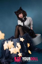 Fudoll 環奈 #J008 148cm Dカップ シリコンヘッド+TPEボディ 顎機能追加可 黒猫ちゃん 愛嬌 激萌え ラブドール - 画像 (16)