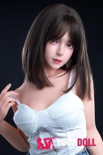 Fudoll 小雨 #J013 150cm Bカップ シリコンヘッド+TPEボディ ボディ選択可 黒髪美少女 エッチ ラブドール