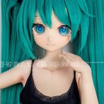 GUAVADOLL DM02 145cm Aカップ ノーマル肌 手描きメイク ビニール製のヘッド コスプレ系 ミクちゃん アニメドール