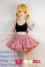 GUAVADOLL BJD01 147cm Cカップ ノーマル肌  手描きメイク ビニール製のヘッド 可愛い ラブドール - 画像 (14)