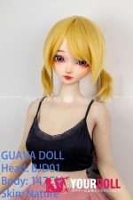 GUAVADOLL BJD01 147cm Cカップ ノーマル肌  手描きメイク ビニール製のヘッド 可愛い ラブドール - 画像 (6)