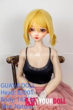 GUAVADOLL BJD01 147cm Cカップ ノーマル肌  手描きメイク ビニール製のヘッド 可愛い ラブドール - 画像 (7)
