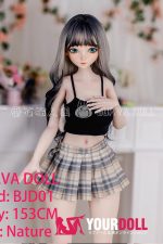 GUAVADOLL BJD01 153cm Eカップ ノーマル肌  手描きメイク ビニール製のヘッド エレガンス ラブドール 最新 - 画像 (12)