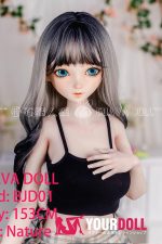 GUAVADOLL BJD01 153cm Eカップ ノーマル肌  手描きメイク ビニール製のヘッド エレガンス ラブドール 最新 - 画像 (6)