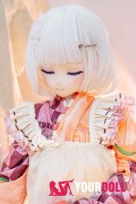 GUAVADOLL DM08 143cm Cカップ ノーマル肌 手描きメイク ビニール製のヘッド 眠り顔 大和撫子 アニメドール
