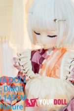 GUAVADOLL DM08 143cm Cカップ ノーマル肌 手描きメイク ビニール製のヘッド 眠り顔 大和撫子 アニメドール - 画像 (8)