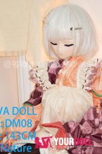 GUAVADOLL DM08 143cm Cカップ ノーマル肌 手描きメイク ビニール製のヘッド 眠り顔 大和撫子 アニメドール - 画像 (10)