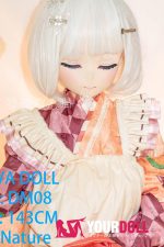 GUAVADOLL DM08 143cm Cカップ ノーマル肌 手描きメイク ビニール製のヘッド 眠り顔 大和撫子 アニメドール - 画像 (5)