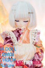 GUAVADOLL DM08 143cm Cカップ ノーマル肌 手描きメイク ビニール製のヘッド 眠り顔 大和撫子 アニメドール - 画像 (9)