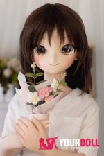 GUAVADOLL DM04 150cm Aカップ ノーマル肌  手描きメイク ビニール製のヘッド 楚々 美少女 アニメドール