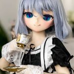 GUAVADOLL DM02 136cm AAカップ ノーマル肌 手描きメイク ビニール製のヘッド 腹黒い からかい上手 ラブドール