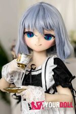 GUAVADOLL DM02 136cm AAカップ ノーマル肌 手描きメイク ビニール製のヘッド 腹黒い からかい上手 ラブドール